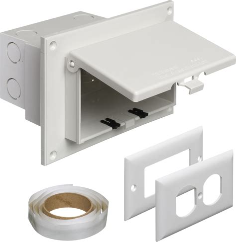 recessed weatherproof electrical box|recessed electrical outlet mounting box.